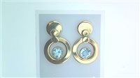 Boucles d'oreilles Femme in Or jaune Topazio PENDENTI TOP AZZ D C/Z 6.6 G